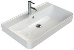 CeraStyle HERA - PULTRA ültethető - Top Counter - porcelán mosdó - MATT FEHÉR - 80 x 48 cm