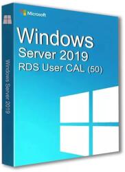 Microsoft Windows Server 2019 Remote Desktop Services (RDS) User connections (50) CAL elektronikus licensz