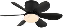 GLOBO 03625S -LED димируем таванен вентилатор DELORES LED/5W/230V 2700-6500K черен+дистанционно управление (GL8889)