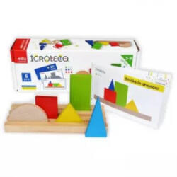 IGROTECO Logikai építő készlet, fa (900606) (900606)