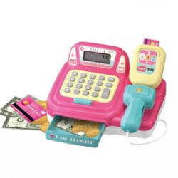 Man Yuk Toys Elektromos pénztár játékkészlet - rózsaszín (CF8226) (CF8226)