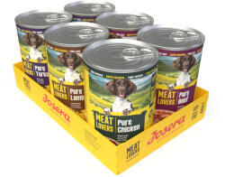 Josera 24x800g Josera Meatlovers Pure nedves kutyatáp Vegyes csomag 4 változattal új design