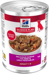 Hill's Science Plan 12x363g Hill's Science Plan Adult Stew nedves kutyatáp - Marha