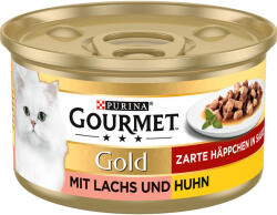 Gourmet 48x85g Gourmet Gold Omlós falatok lazac & csirke nedves macskatáp 36+12 ingyen