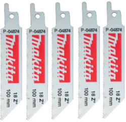 Makita 5 részes Bi-Metal szablyafűrészlap készlet, fém vágásához 100 mm (P-04874)