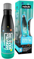 Nebulo Nebulo: Thermo Kulacs 460ml beépített BLUETOOTH hangszóróval fekete-türkiz színben (HY-YX008-FT)