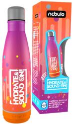 Nebulo Nebulo: Thermo Kulacs 460ml beépített BLUETOOTH hangszóróval rózsa-narancs színben (HY-YX008-RN)