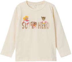 NAME IT fată tricou cu mânecă lungă crem (13BD79)