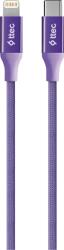 Ttec Кабел ttec AlumiCable Type-c - Lightning Fast Charging Cable 150cm - Лилав