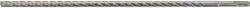 TOYA YT-419778 SDS - Plusz keményfémlapkás közetfúrószár 4 élű 12 x 450 / 369 mm (YT-419778)