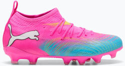 PUMA Gyerek focicipő PUMA Future 9 Match FG/AG Jr poison pink/puma white/sun stream/bright aqua/puma black