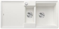 BLANCO Adira 6 S-F Silgranit két medencés 99x49 cm mosogató acél ráccsal, fehér 527613 (527613) - szaniteresklimacenter