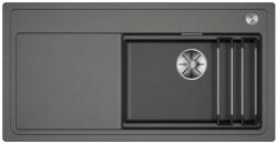 BLANCO ETAGON XL 6 S egymedencés, 100x51 cm-es gránit mosogató, csepegtetőtálcával, lefolyószabályozóval, vulkánszürke 528095 (528095)