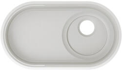 BLANCO OOVALON 700-U egymedencés, 75, 6x43 cm-es Velgranit mosogató, felhőfehér 527990 (527990)