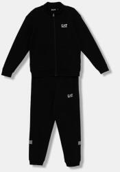 EA7 Emporio Armani gyerek melegítő pamuttal - fekete 152