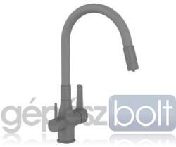INVENA Glamour szürke vízszűrős konyhai csaptelep flexibilis kifolyócsővel (BZ-02-F05-V)