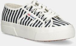 Superga sportcipő STRIPES PRINT - sötétkék Női 38