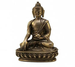  Aksobja Buddha réz szobor - földérintő kéztartással