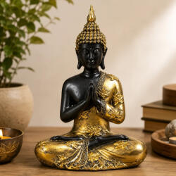  Buddha szobor „Imádkozó antik kivitelben, thaiföldi stílus
