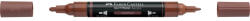 Faber-Castell Akril marker kétvégű MULTIMARK 378 Faber-Castell gesztenyebarna (FC185979) - tintasziget