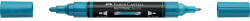 Faber-Castell Akril marker kétvégű MULTIMARK 292 Faber-Castell metál kék (FC185993) - tintasziget