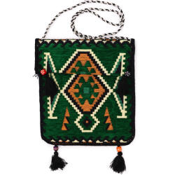 AwGift Zöld Kilim Válltáska