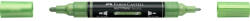 Faber-Castell Akril marker kétvégű MULTIMARK 298 Faber-Castell metál zsályazöld (FC185994) - tintasziget