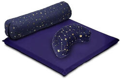 Yogi & Yogini Meditációs szett - Galaxis, 4 részes, fehér-arany és sötétkék