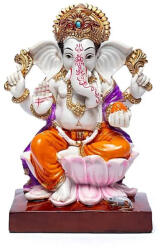  Ganésa hindu istenszobor lótusz trónon