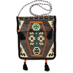 AwGift Szürke Kilim Válltáska