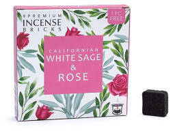 Aromafume füstölőtegla - Fehér zsálya és rózsa