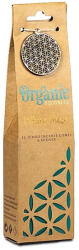 Organic Goodness fehér zsálya kúpfüstölő - 12 db jumbo kúp kerámia tartóval