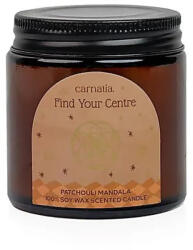 Carnatia Magic Within You szójagyertya - Találja meg a központját (Pacsuli-mandala), üveg poharban