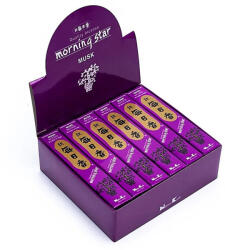 Morning Star pézsma (musk) füstölő - 50 pálcikás csomag kerámia tartóval