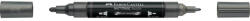 Faber-Castell Akril marker kétvégű MULTIMARK 297 Faber-Castell metál acélszürke (FC185997) - tintasziget