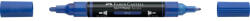 Faber-Castell Akril marker kétvégű MULTIMARK 120 Faber-Castell kék (FC185921) - tintasziget