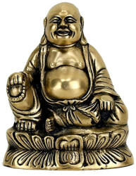  Nevető Maitréja Buddha réz szobor - jókedv és bőség