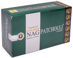 Golden Nag Patchouli pacsuli masala füstölőpálcika - 12 doboz × 15 g