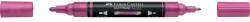 Faber-Castell Akril marker kétvégű MULTIMARK 290 Faber-Castell metál rózsaszín (FC185990) - tintasziget