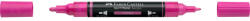 Faber-Castell Akril marker kétvégű MULTIMARK 125 Faber-Castell fukszia (FC185925) - tintasziget