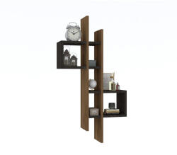 Hanah Home Fali polc, tölgy és antracit 54x20x108 cm