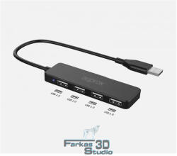Approx USB HUB - USB2.0 4in1 HUB (4db USB2.0) Fekete - shop