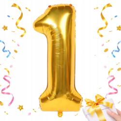 Verk Group Fólia Léggömb Szám 1 Arany 66cm Születésnap Party Dekoráció Arany