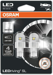 OSRAM Set 2 Becuri Auxiliare Cu Led 12v (w16w) White 6000k Bli Osram