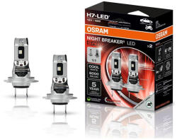 OSRAM Set 2 Becuri Night Breaker Led Speed H7 +450% Blister Omologare Rar