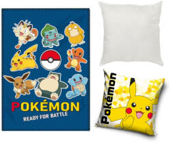  Pokémon Ready Electro polár takaró, párnahuzat és párna szett 3 db-os (EKING0826)
