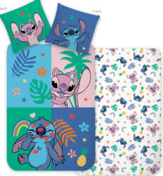  Disney Lilo és Stitch, A csillagkutya Tropical Friend gyerek, ovis ágyneműhuzat 100×135 cm, 40×60 cm (BRM025882) - eking