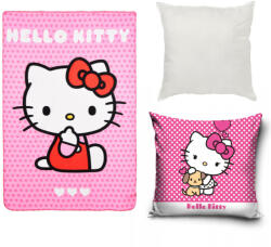  Hello Kitty Adorable Puppy polár takaró, párnahuzat és párna szett 3 db-os (EKING0836)