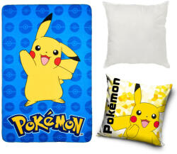  Pokémon Wave Electro polár takaró, párnahuzat és párna szett 3 db-os (EKING0829)