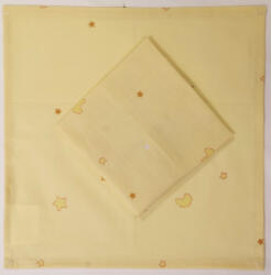  Textil szalvéta - 30x30cm sárga alapon csillagok mintával